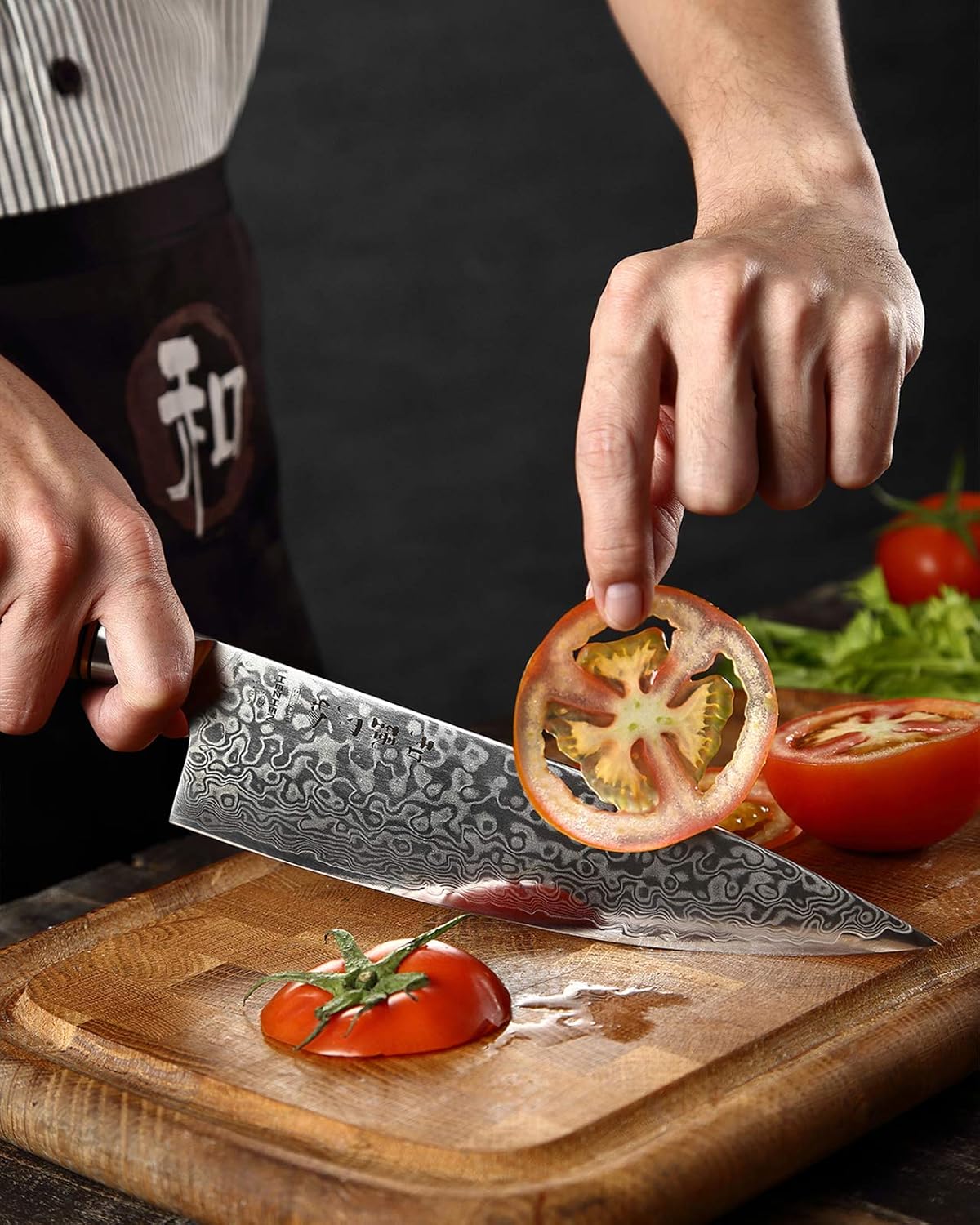 HEZHEN Chef's Knife-Professional-8.3 inch Damascus - Image 3