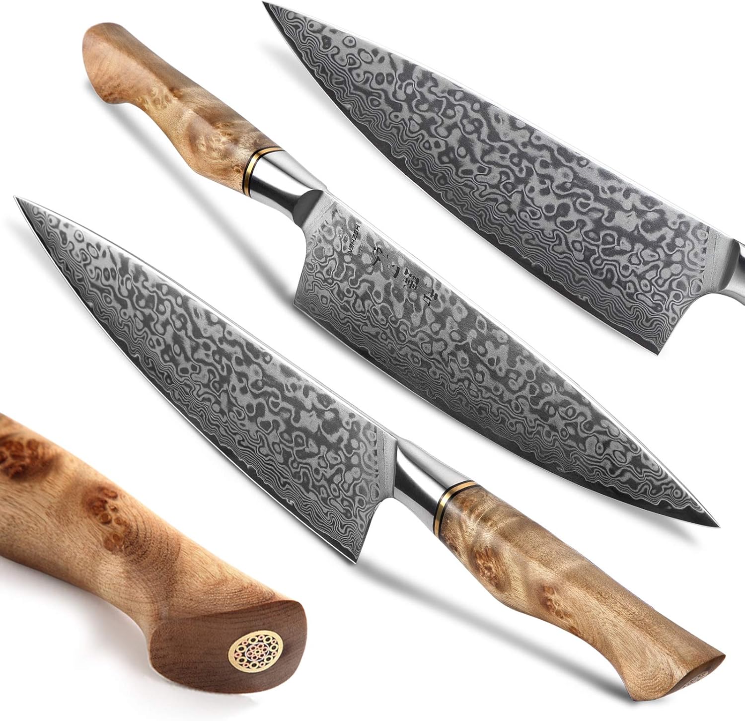 HEZHEN Chef's Knife-Professional-8.3 inch Damascus - Image 2