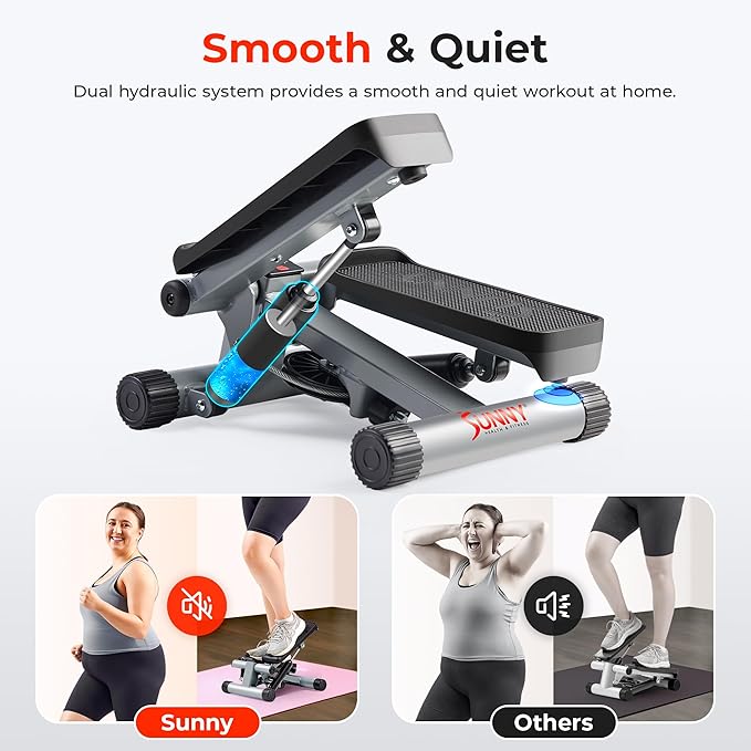 Sunny Health & Fitness Mini Stepper for Exercise at Home - Image 4