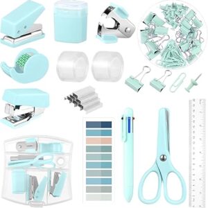 Office Supplies, Turquoise School Supplies w/ Sticky Notes