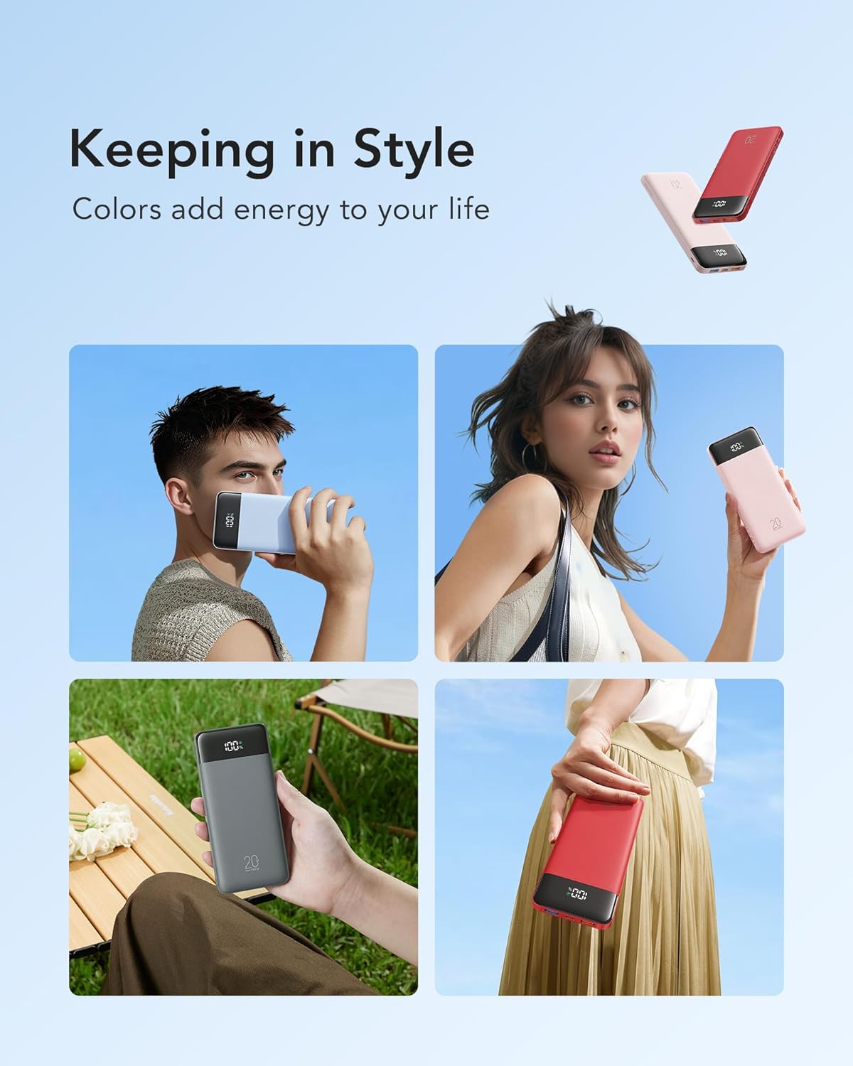 Charmast Portable Charger, 20000mAh Power Bank - Image 5