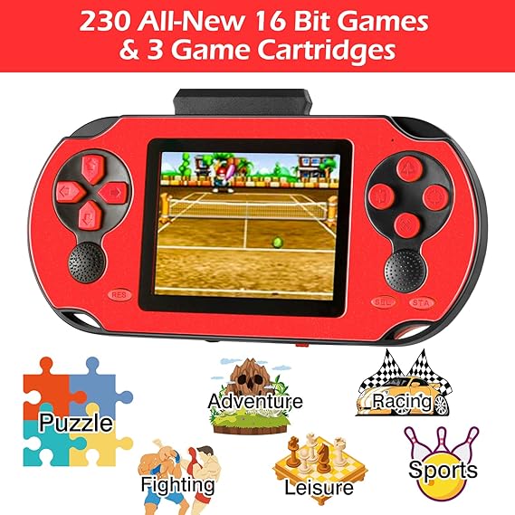 16 Bit Handheld Game for Kids Adults - Image 2