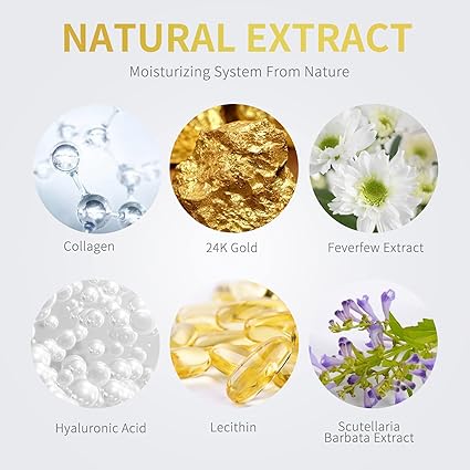 Under Eye Patches - 60 Pcs - 24K Gold Eye Mask - Image 3