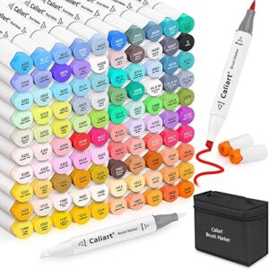 Caliart 101 Colors Brush & Chisel Alcohol Markers