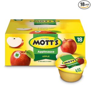 Mott's Applesauce, 4 Oz Cups, 18 Count,