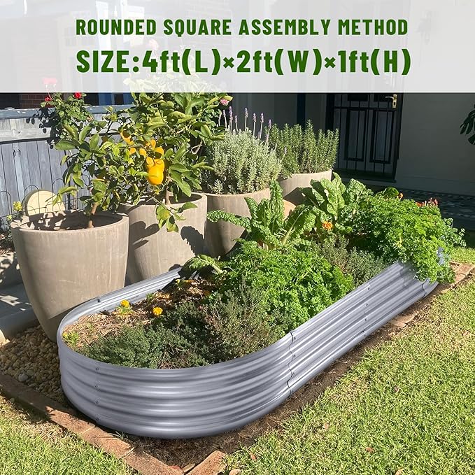Land Guard Galvanized Raised Garden Bed Kit - Image 3