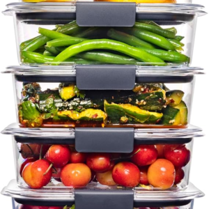 Rubbermaid Brilliance Food Storage Containers, BPA Free