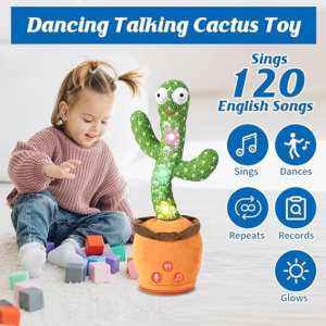 Dancing Talking Cactus Toy for Baby Toddler