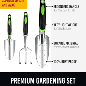GROWIT Heavy Duty Gardening Tools - 22-Piece