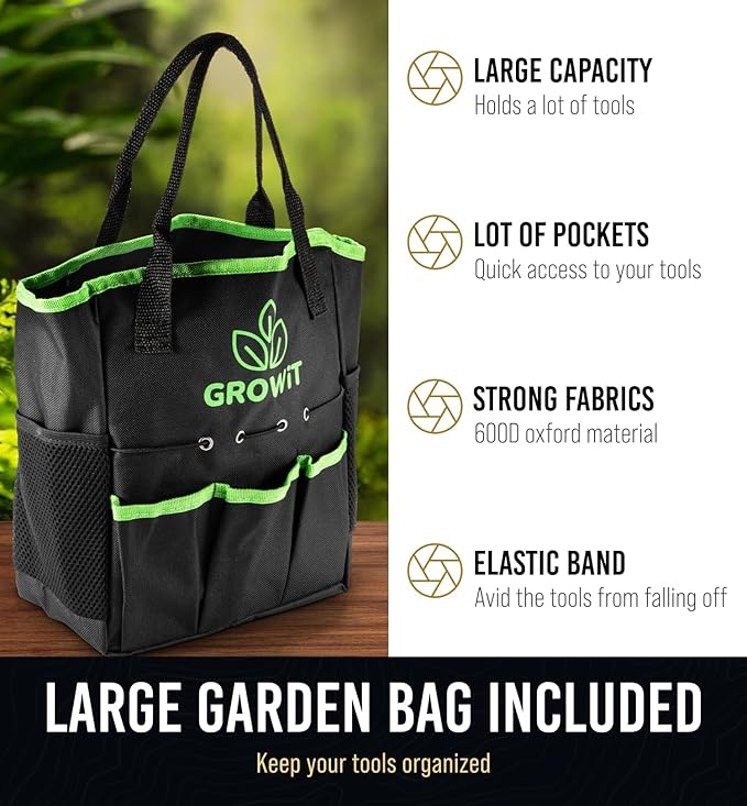 GROWIT Heavy Duty Gardening Tools - 22-Piece - Image 2